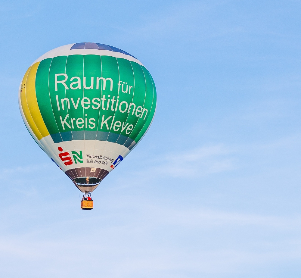 ‘Good luck, good landing’ for the “Start-Up” hot air balloon >  | Wirtschaftsförderung Kreis Kleve