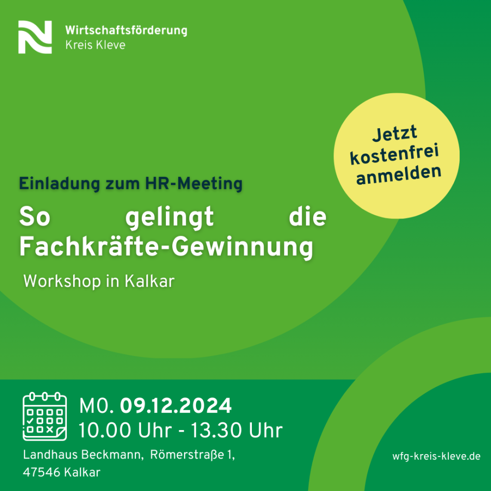 Veranstaltungskalender > HR Workshop | Wirtschaftsförderung Kreis Kleve