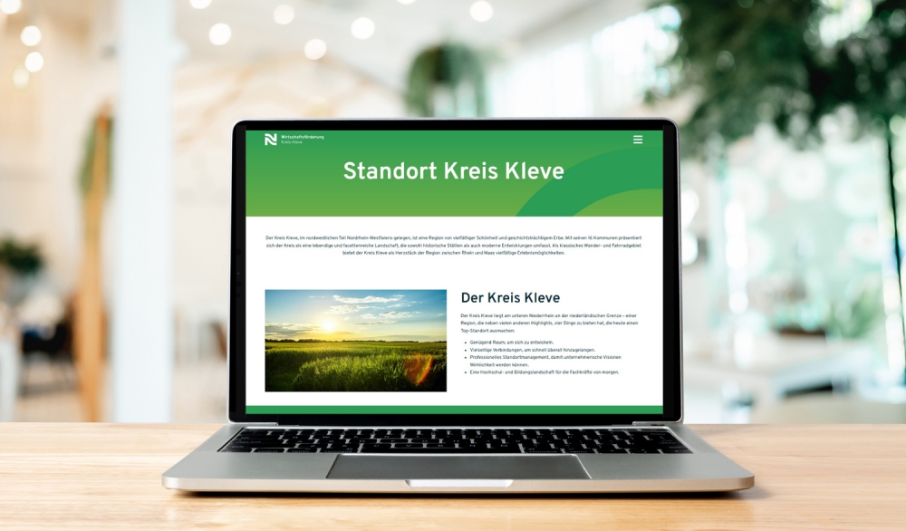 News & Presse > Wirtschaftsförderung Kreis Kleve mit neuer Homepage | Wirtschaftsförderung Kreis Kleve
